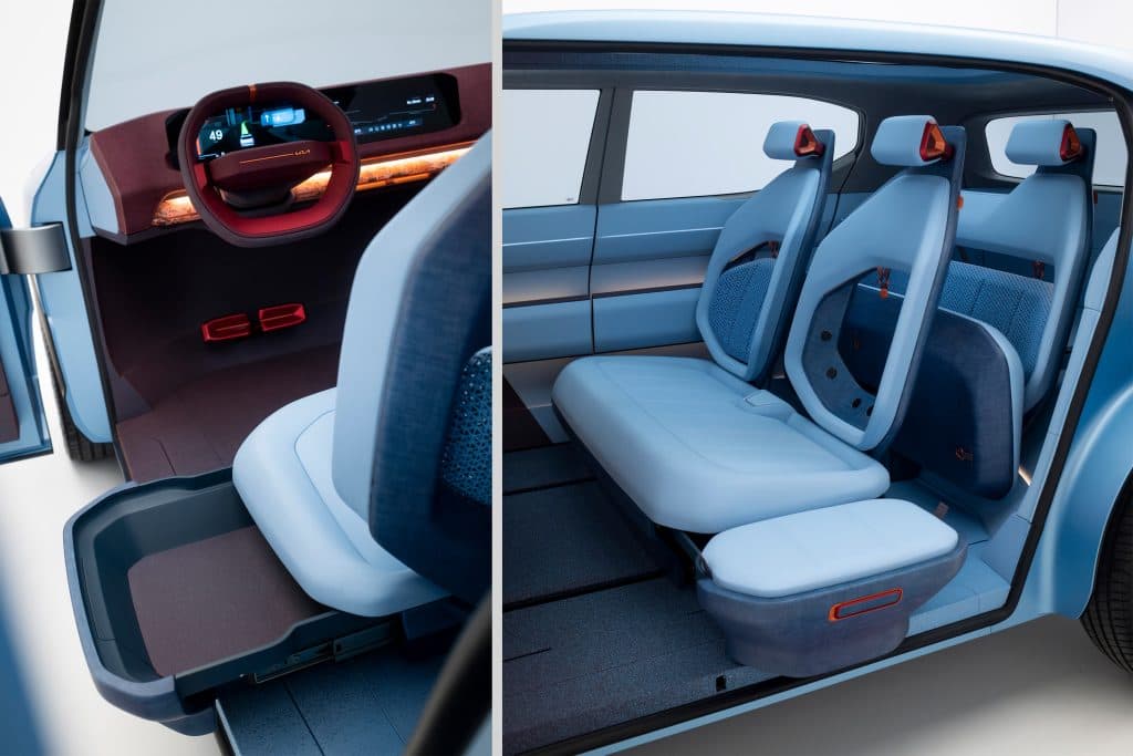 Interiörbilder på Kia Concept EV3.