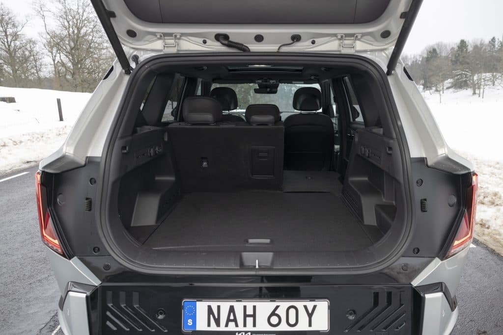 Bagageutrymmet i Kia EV5.