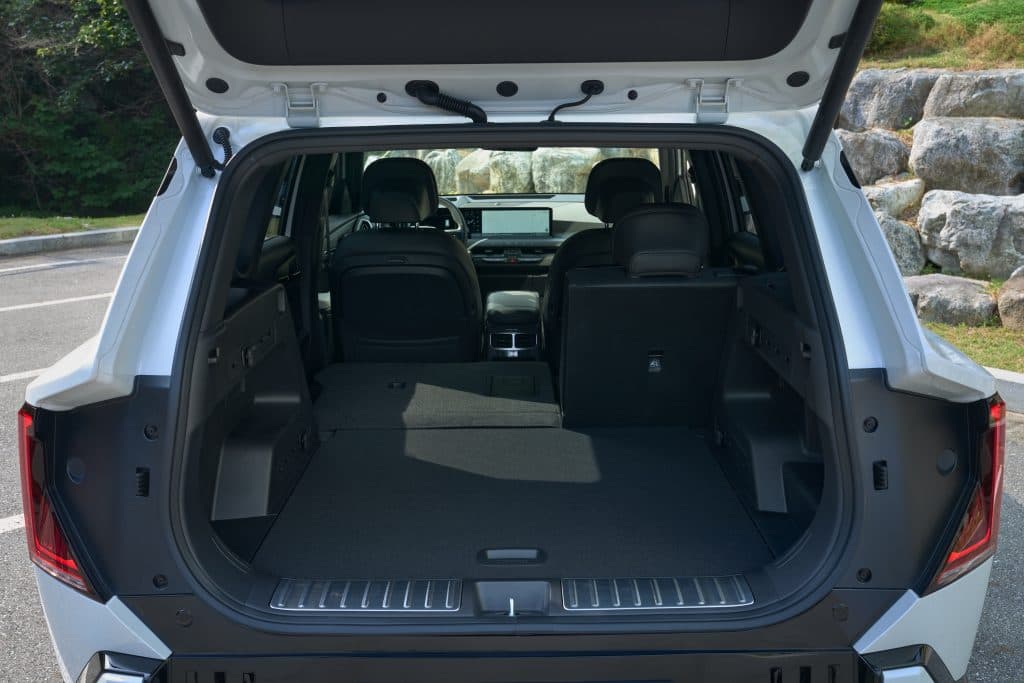 Bagageutrymmet på Kia EV5.