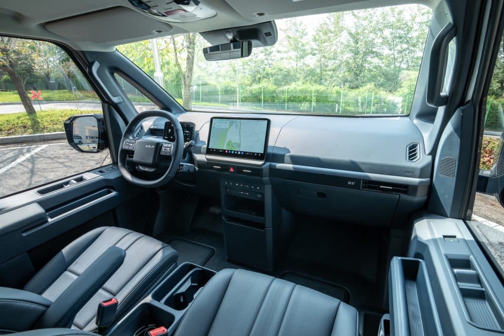 Interiör i KIa PV5 Passenger.
